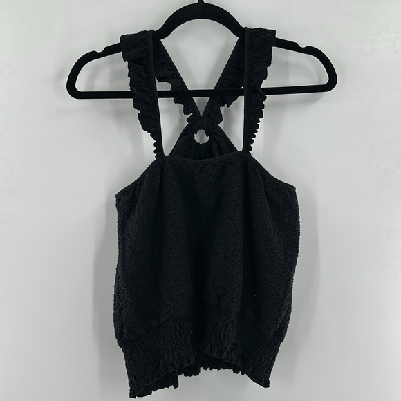 Anthropologie Marisol Ruffled Halter Top Medium - Picture 5 of 6